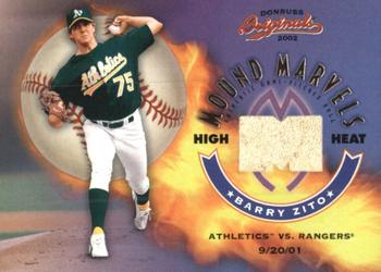 2002 Donruss Originals - Mound Marvels High Heat #MM-14 Barry Zito  Front