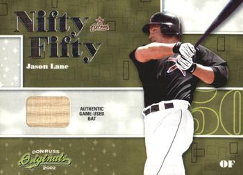 2002 Donruss Originals - Nifty Fifty Bats #NF-26 Jason Lane  Front