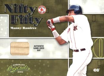 2002 Donruss Originals - Nifty Fifty Bats #NF-41 Manny Ramirez  Front