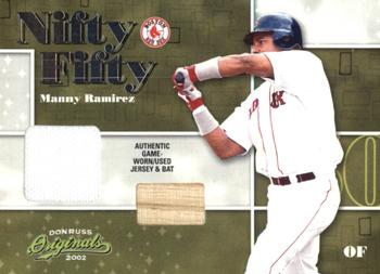 2002 Donruss Originals - Nifty Fifty Combos #NF-41 Manny Ramirez  Front