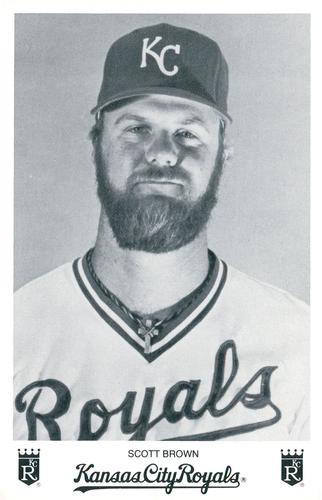 1982 Kansas City Royals Photocards #NNO Scott Brown Front
