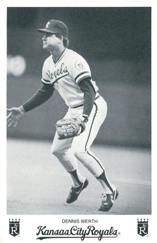 1982 Kansas City Royals Photocards #NNO Dennis Werth Front
