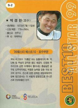 1999 Teleca - '99 All Star 10 Best #S-02 Kyung-Oan Park Back