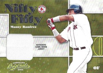 2002 Donruss Originals - Nifty Fifty Jerseys #NF-41 Manny Ramirez  Front