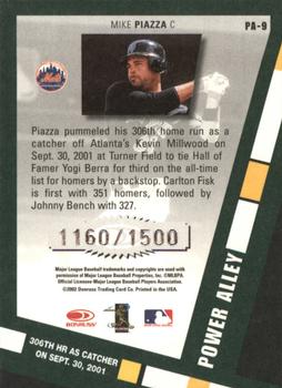 2002 Donruss Originals - Power Alley #PA-9 Mike Piazza  Back