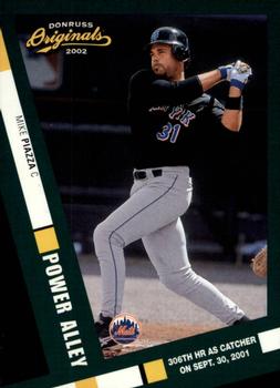 2002 Donruss Originals - Power Alley #PA-9 Mike Piazza  Front
