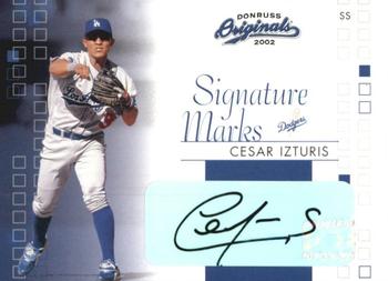 2002 Donruss Originals - Signature Marks #SM-3 Cesar Izturis Front