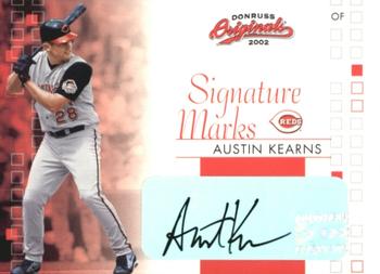 2002 Donruss Originals - Signature Marks #SM-48 Austin Kearns Front