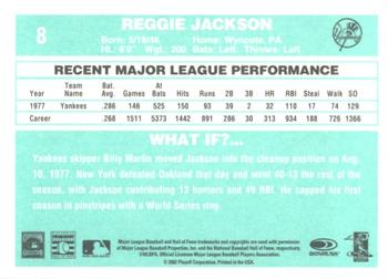 2002 Donruss Originals - What If 1978 #8 Reggie Jackson Back