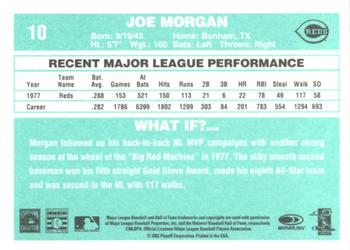 2002 Donruss Originals - What If 1978 #10 Joe Morgan Back