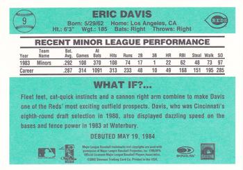 2002 Donruss Originals - What If Rookies #9 Eric Davis Back