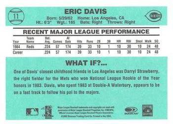 2002 Donruss Originals - What If Rookies #11 Eric Davis Back