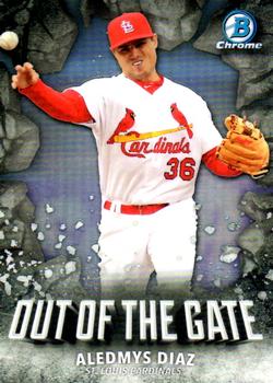 2016 Bowman Chrome - Out Of The Gate #OOG-3 Aledmys Diaz Front