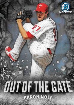 2016 Bowman Chrome - Out Of The Gate #OOG-7 Aaron Nola Front