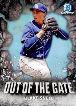 2016 Bowman Chrome - Out Of The Gate #OOG-10 Blake Snell Front