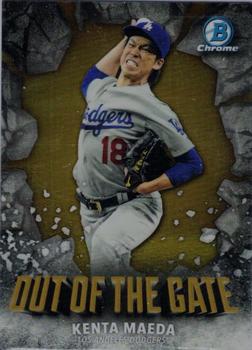 2016 Bowman Chrome - Out Of The Gate Gold Refractor #OOG-4 Kenta Maeda Front