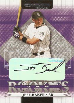 2002 Donruss The Rookies - Autographs #72 Jeff Baker Front
