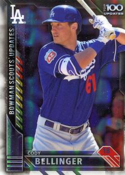 2016 Bowman Chrome - Scouts' Top 100 Updates #BSU-CB Cody Bellinger Front