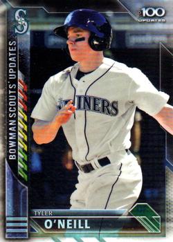 2016 Bowman Chrome - Scouts' Top 100 Updates #BSU-TO Tyler O'Neill Front