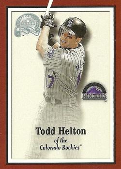 2001 Sports Cards Magazine 2000 Fleer Greats of the Game #18 Todd Helton Front