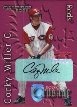 2002 Donruss The Rookies - Crusade Autographs #RC-1 Corky Miller Front