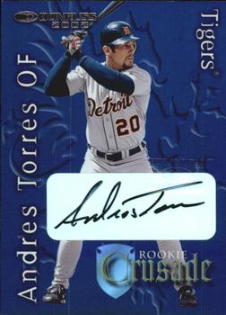 2002 Donruss The Rookies - Crusade Autographs #RC-4 Andres Torres Front