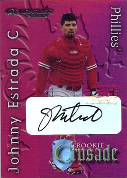 2002 Donruss The Rookies - Crusade Autographs #RC-7 Johnny Estrada Front