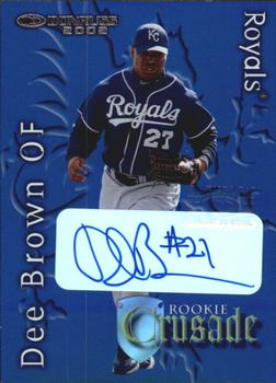 2002 Donruss The Rookies - Crusade Autographs #RC-11 Dee Brown Front