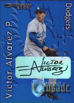 2002 Donruss The Rookies - Crusade Autographs #RC-28 Victor Alvarez Front
