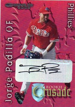 2002 Donruss The Rookies - Crusade Autographs #RC-35 Jorge Padilla Front