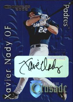 2002 Donruss The Rookies - Crusade Autographs #RC-38 Xavier Nady Front