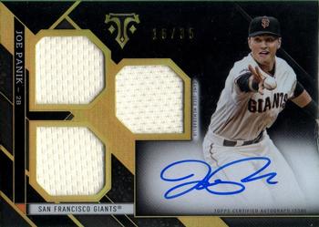 2016 Topps Triple Threads - Rookies and Future Phenoms Autographed Relics Onyx #RFP-JPA Joe Panik Front