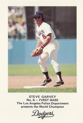 1982 Los Angeles Dodgers Police #NNO Steve Garvey Front