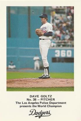 1982 Los Angeles Dodgers Police #NNO Dave Goltz Front
