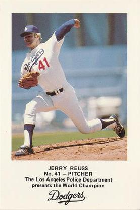 1982 Los Angeles Dodgers Police #NNO Jerry Reuss Front