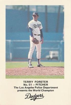 1982 Los Angeles Dodgers Police #NNO Terry Forster Front