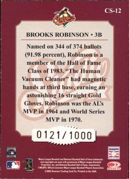 2002 Donruss Studio - Classic #CS-12 Brooks Robinson Back