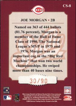 2002 Donruss Studio - Classic First Ballot #CS-8 Joe Morgan Back