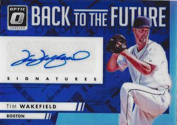 2016 Donruss Optic - Back to the Future Signatures Blue #BTFTW Tim Wakefield Front