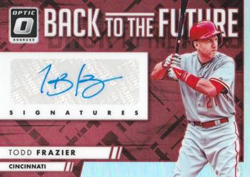 2016 Donruss Optic - Back to the Future Signatures Red #BTFTF Todd Frazier Front