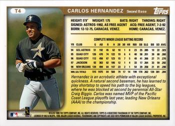1999 Topps Traded and Rookies #T4 Carlos Hernandez Back