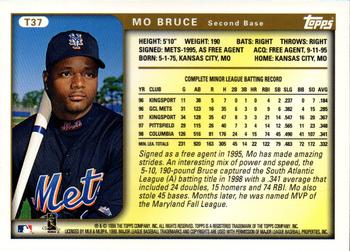 1999 Topps Traded and Rookies #T37 Mo Bruce Back