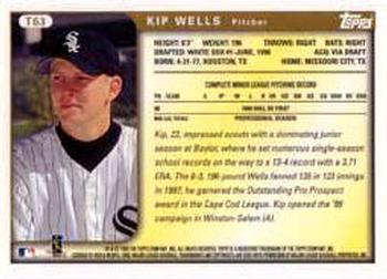 1999 Topps Traded and Rookies #T63 Kip Wells Back