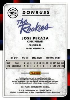 2016 Donruss Optic - The Rookies #TR13 Jose Peraza Back