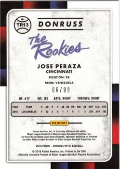 2016 Donruss Optic - The Rookies Red #TR13 Jose Peraza Back
