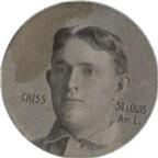 1909-11 Colgan's Chips Stars of the Diamond (E254) #NNO Dode Criss Front