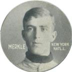1909-11 Colgan's Chips Stars of the Diamond (E254) #NNO Fred Merkle Front