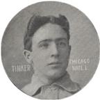 1909-11 Colgan's Chips Stars of the Diamond (E254) #NNO Joe Tinker Front