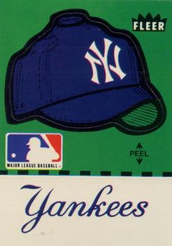 1981 Fleer Baseball Stickers #NNO New York Yankees Cap Front