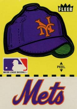 1981 Fleer Baseball Stickers #NNO New York Mets Cap Front
